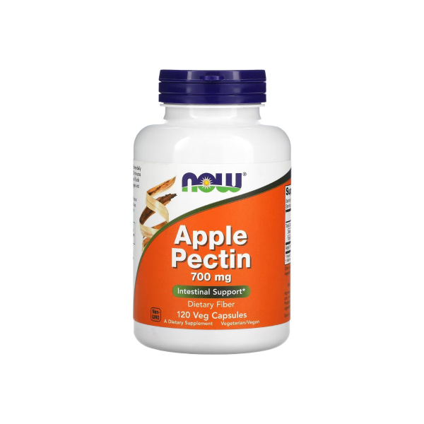 Яблочный пектин Now Foods Apple Pectin, 700 мг, 120 капсул