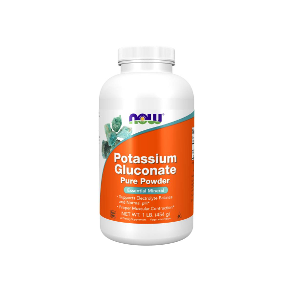 Глюконат калію Now Foods Potassium Gluconate Pure Powder, 454 г