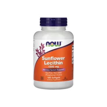 Соняшниковий лецитин Now Foods Sunflower Lecithin, 1200 мг, 100 капсул