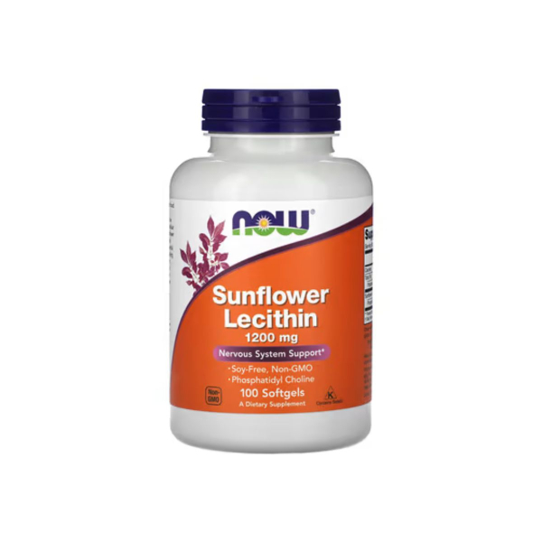 Соняшниковий лецитин Now Foods Sunflower Lecithin, 1200 мг, 100 капсул