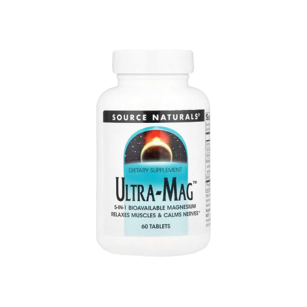 Комплекс із магнієм Source Naturals Ultra-Mag, 60 таблеток