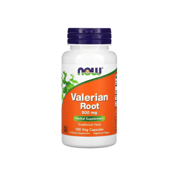 Корінь валеріани Now Foods Valerian Root, 500 мг, 100 капсул