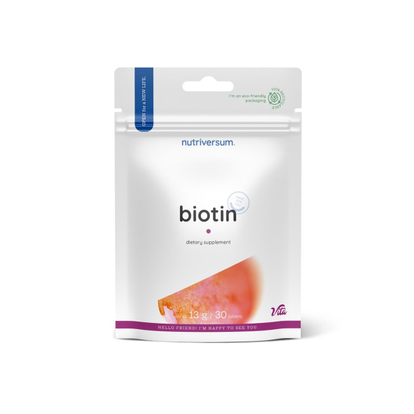 Біотин Nutriversum Biotin, 30 таблеток