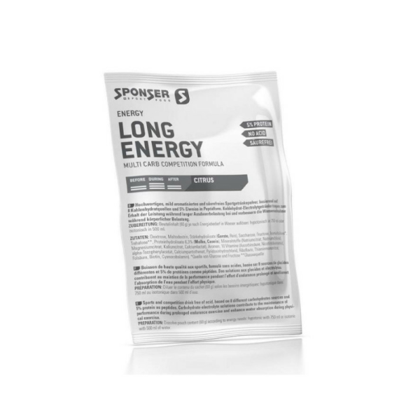 Энергетический напиток Sponser Long Energy в пакетике (цитрус) 60 г