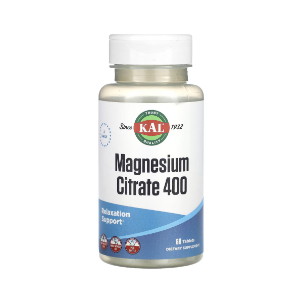 Магнію цитрат KAL Magnesium Citrate, 400 мг, 60 таблеток 