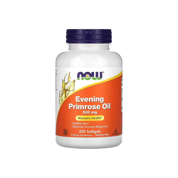 Олія примули вечірньої Now Foods Evening Primrose, 500 мг. 250 капсул
