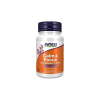 Нейрокомплекс Now Foods Calm & Focus with Zembrin® & GABA, 60 капсул