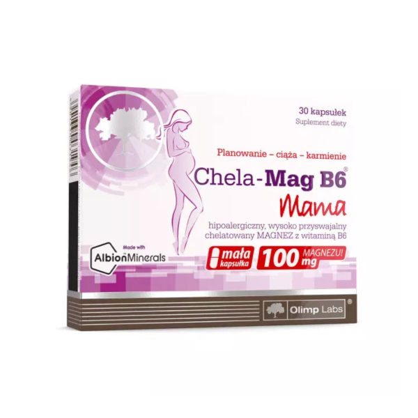 Добавка для вагітних та годуючих матерів Olimp Chela Mag B6 Mama, 30 капсул