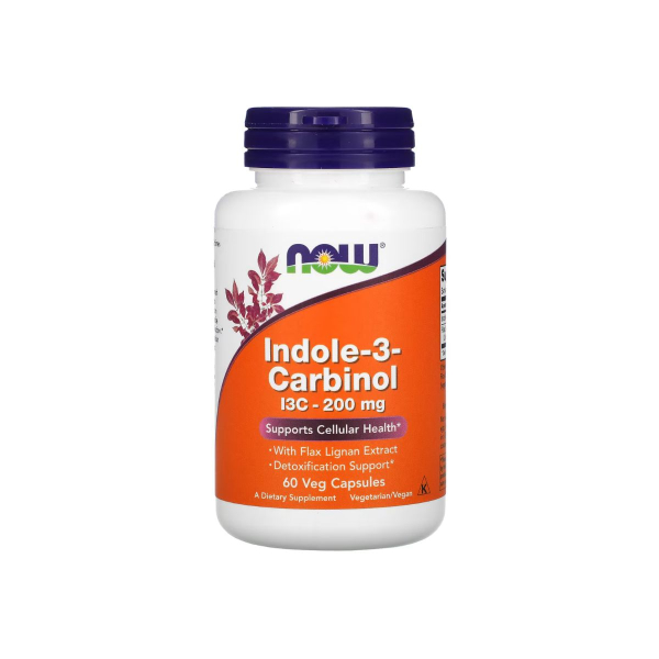 Добавка Now Foods Indole 3 Carbinol I3C, 200 мг, 60 капсул