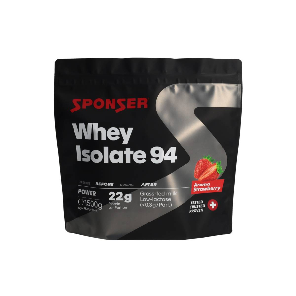 Изолят протеина Sponser Whey Isolate 94 (клубника) 1500 г