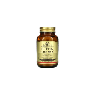 Біотин Solgar Biotin, 5000 мкг, 50 капсул