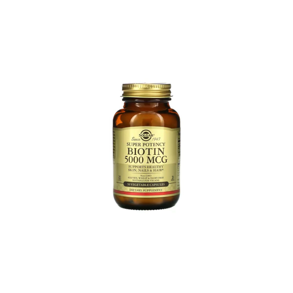 Біотин Solgar Biotin, 5000 мкг, 50 капсул