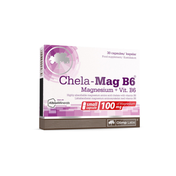 Магній та вітамін В6 Olimp Chela-Mag B6, 30 капсул