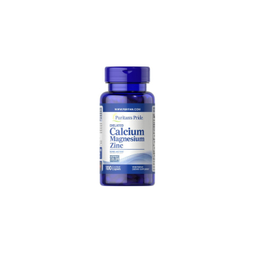 Мультимінеральний комплекс Puritan's Pride Chelated Calcium Magnesium Zinc, 100 капсул