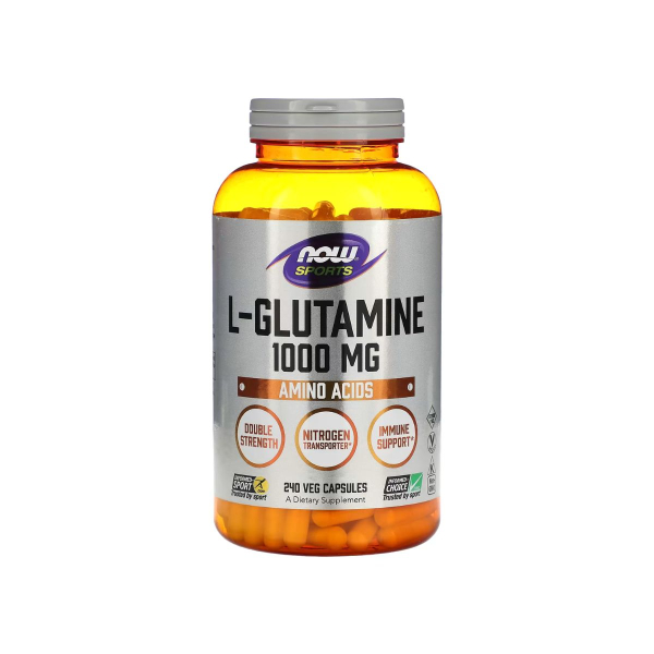 L-глютамін Now Foods L-Glutamine, 1000 мг, 240 капсул