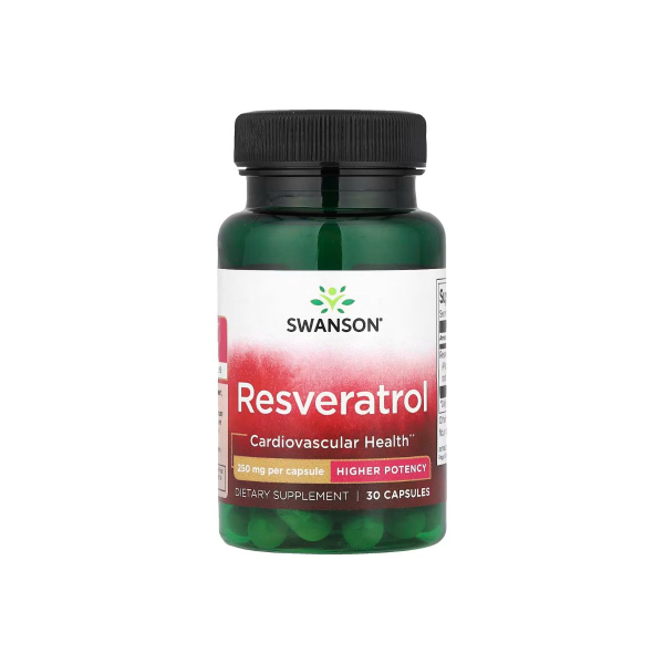 Ресвератрол Swanson Resveratrol, 250 мг, 30 капсул