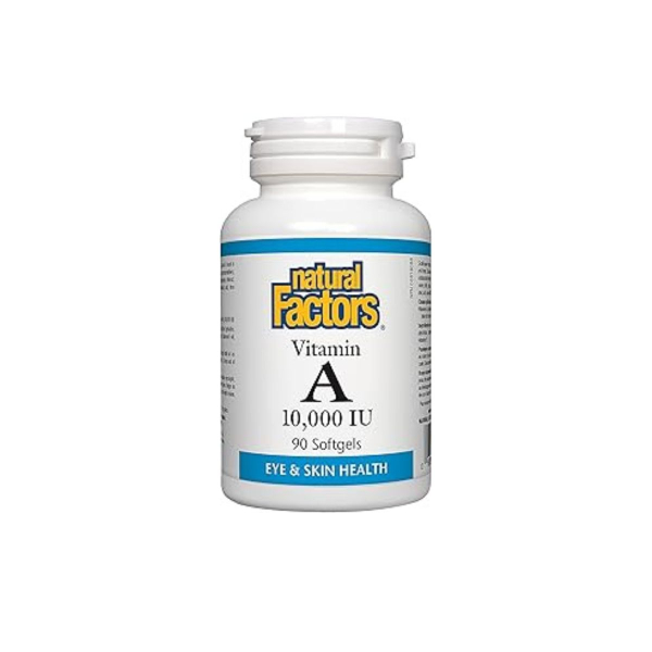 Вітамін Natural Factors Vitamin A, 10000 IU, 90 софтгелів