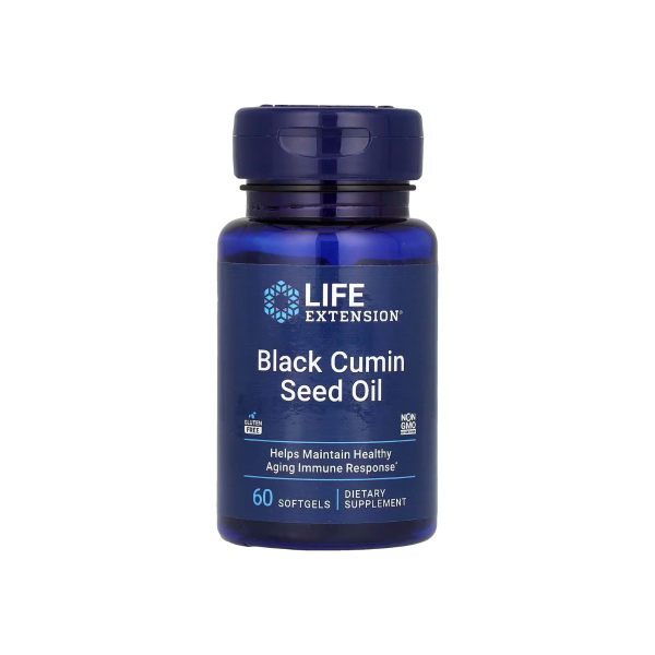 Масло из семян черного тмина Life Extension Black Cumin Seed Oil, 60 софтгелей