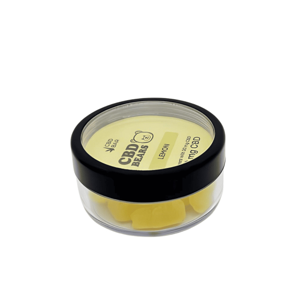 Желейні CBD ведмедики + магній Hemp Factor (лимон) 400 мг, 10 желейних ведмедиків