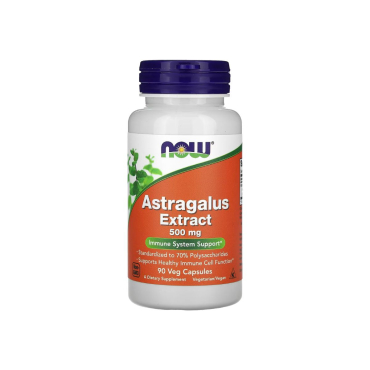 Экстракт астрагала Now Foods Astragalus Extract, 500 мг, 90 капсул