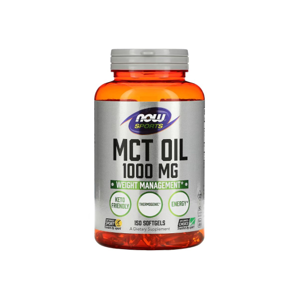 Олія кокосова Now Foods MCT Oil, 1000 мл, 150 софтгелів