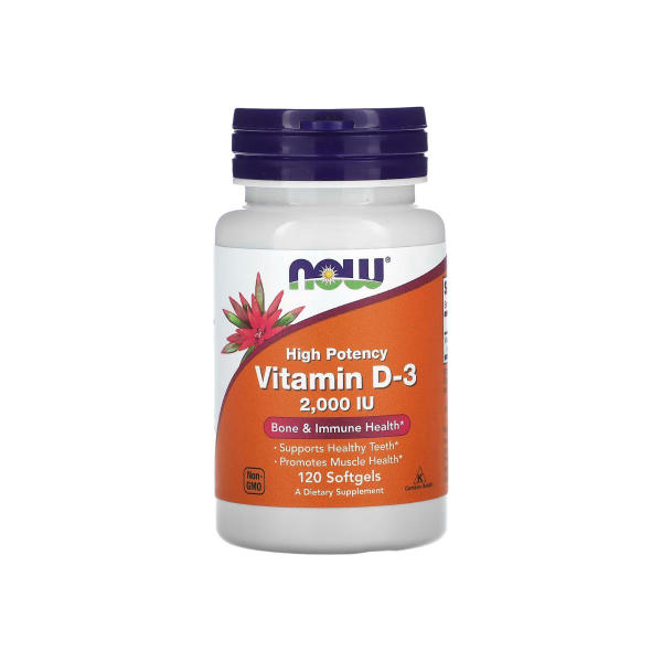 Вітамін Now Foods Vitamin D-3, 2000 IU, 120 софтгелів