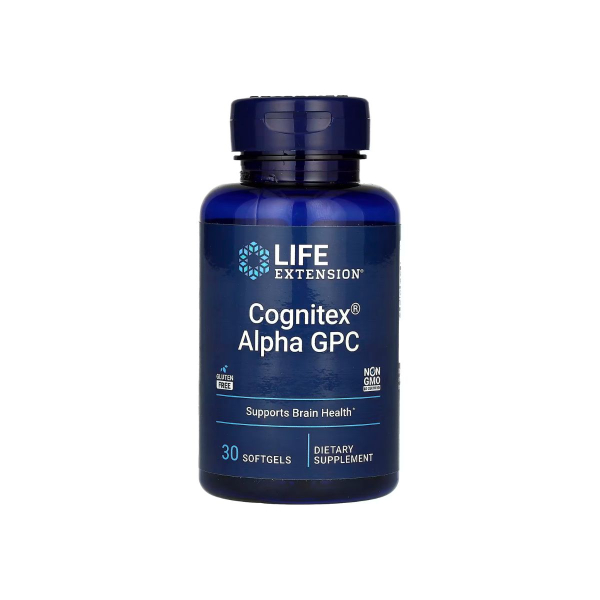 Вітаміни для мозку Life Extension Cognitex® Alpha GPC, 30 софтгелів