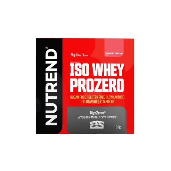 Протеїн Nutrend Iso Whey Prozero (полуничний чізкейк) 25 г 