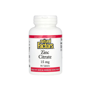 Цитрат цинку Natural Factors Zinc Citrate, 15 мг, 90 таблеток