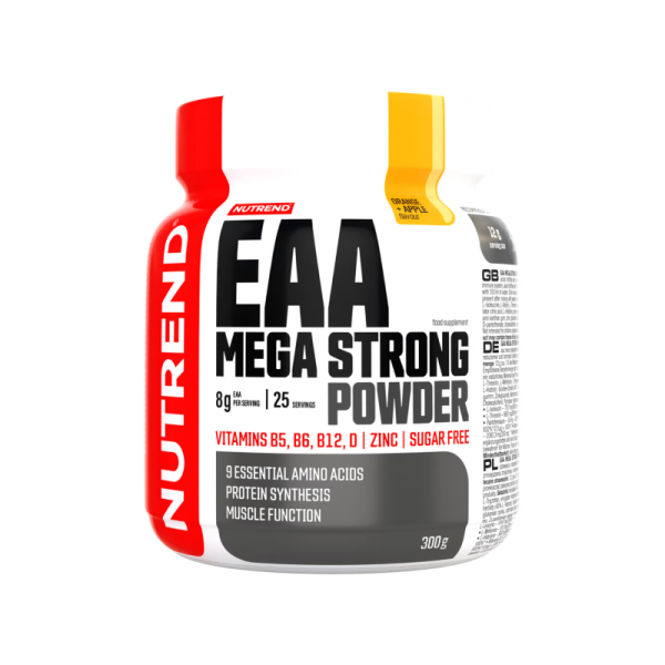 Смеси аминокислот Nutrend EAA Mega Strong Powder (апельсин+яблоко) 300 г