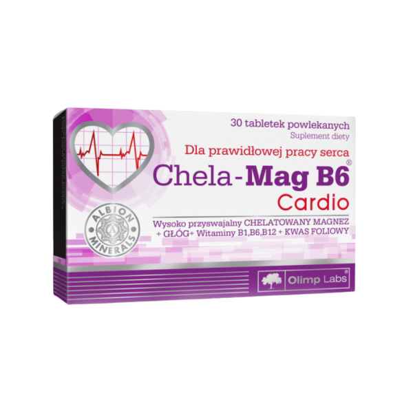 Магній та вітамін В6 Olimp Chela-Mag B6 Cardio, 30 таблеток