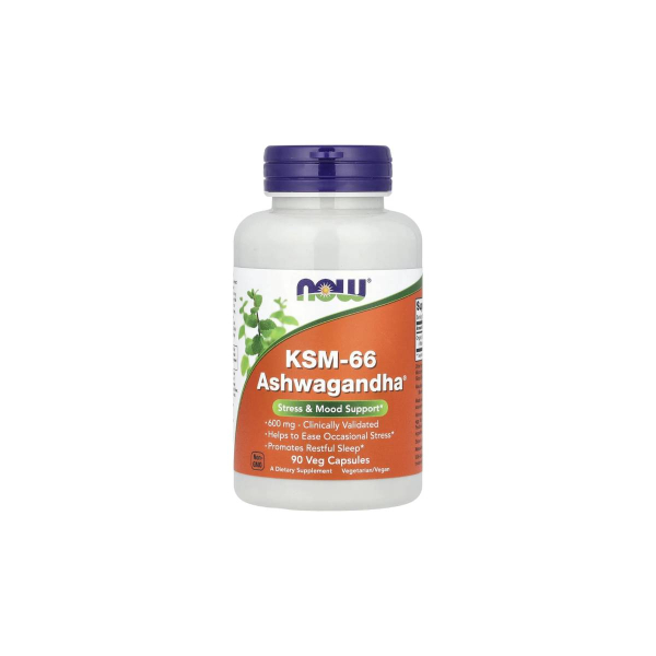 Ашваганда Now Foods KSM-66 Ashwagandha, 600 мг, 90 капсул 