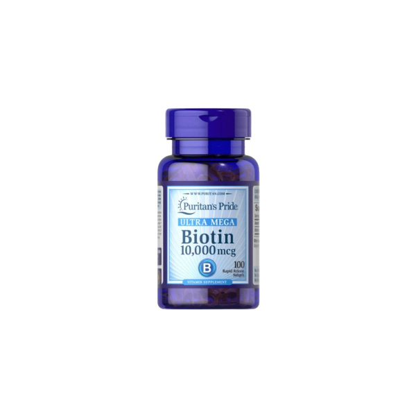 Біотин Puritan's Pride Biotin, 10000 мкг, 100 капсул
