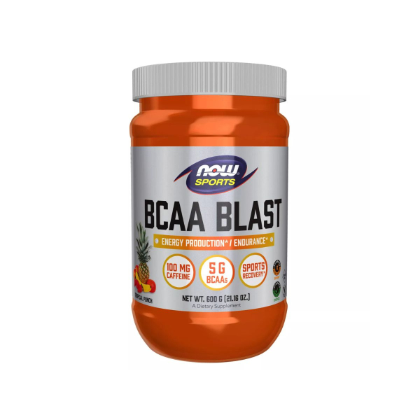 Амінокислота Now Foods BCAA Blast Powder (тропічний пунш) 600 г
