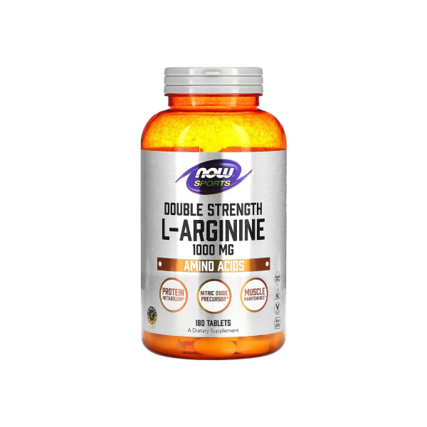 Амінокислота Now Foods L-Arginine, 1000 мг, 180 таблеток