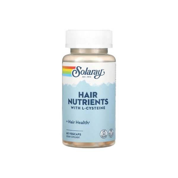 Поживні речовини для волосся Solaray Hair Nutrients, 60 капсул
