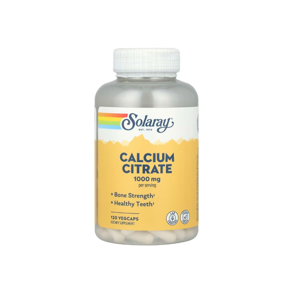 Цитрат кальцію Solaray Calcium Citrate, 1000 мкг, 120 капсул