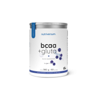 Аминокислоты Nutriversum BCAA + Gluta sugar free (голубая малина) 360 г