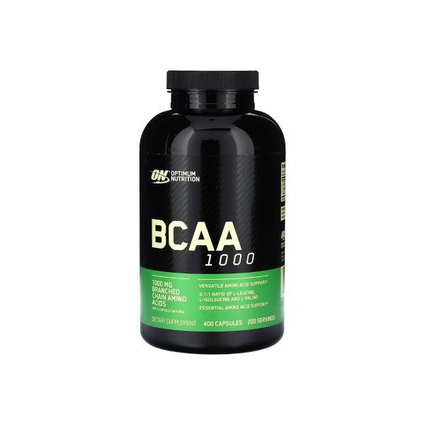 Амінокислоти Optimum Nutrition BCAA, 1000 мг, 400 капсул