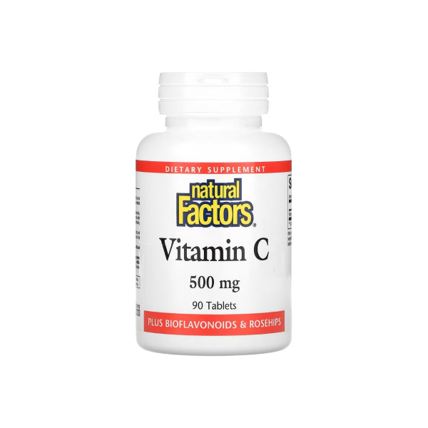 Вітамін Natural Factors Vitamin C 500 мг, 90 таблеток