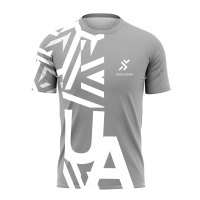 Футболка мужская Race Expert UA / серо-белый (р. XS)