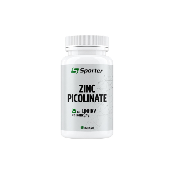Цинк піколінат Sporter Zinc Picolinate, 25 мг 60 капсул