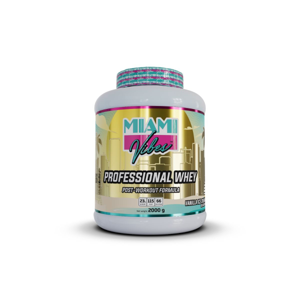 Сывороточный протеин MIAMI VIBES Professional Whey (ванильное мороженое) 2000 г