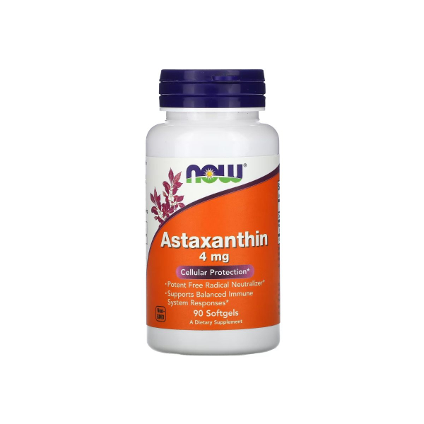 Астаксантин Now Foods Astaxanthin, 4 мг, 90 софтгелів