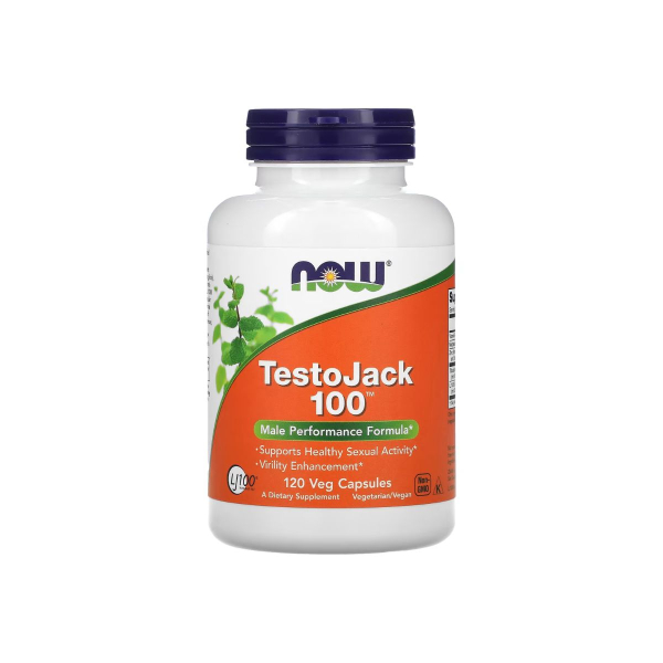 Для підвищення тестостерону Now Foods Testojack 100, 120 капсул