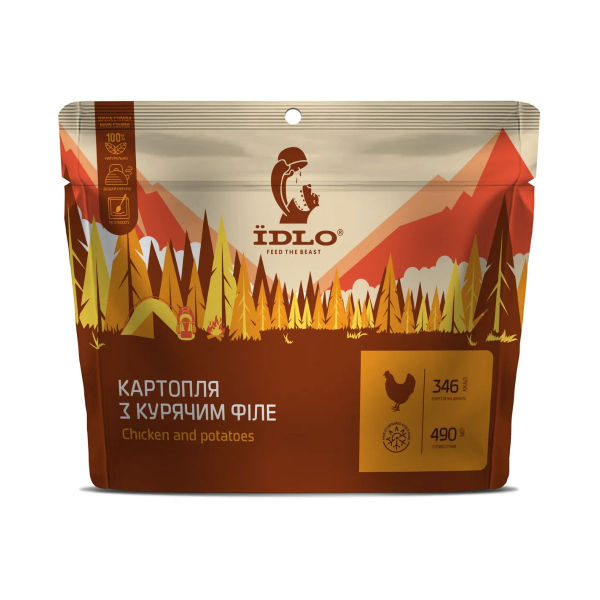 Картопля з курячим філе ЇDLO, 90 г