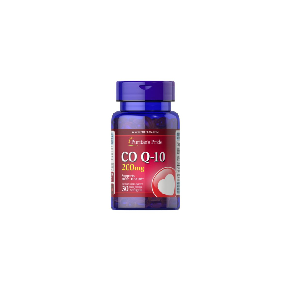 Коензим Puritan's Pride Q-SORB™ Co Q-10, 200 мг, 30 софтгелів