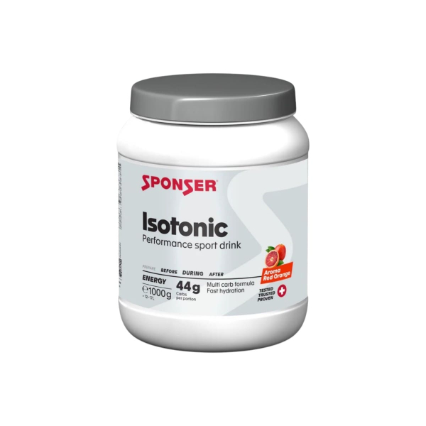 Ізотонічний напій Sponser Isotonic (червоний апельсин) 1000 г